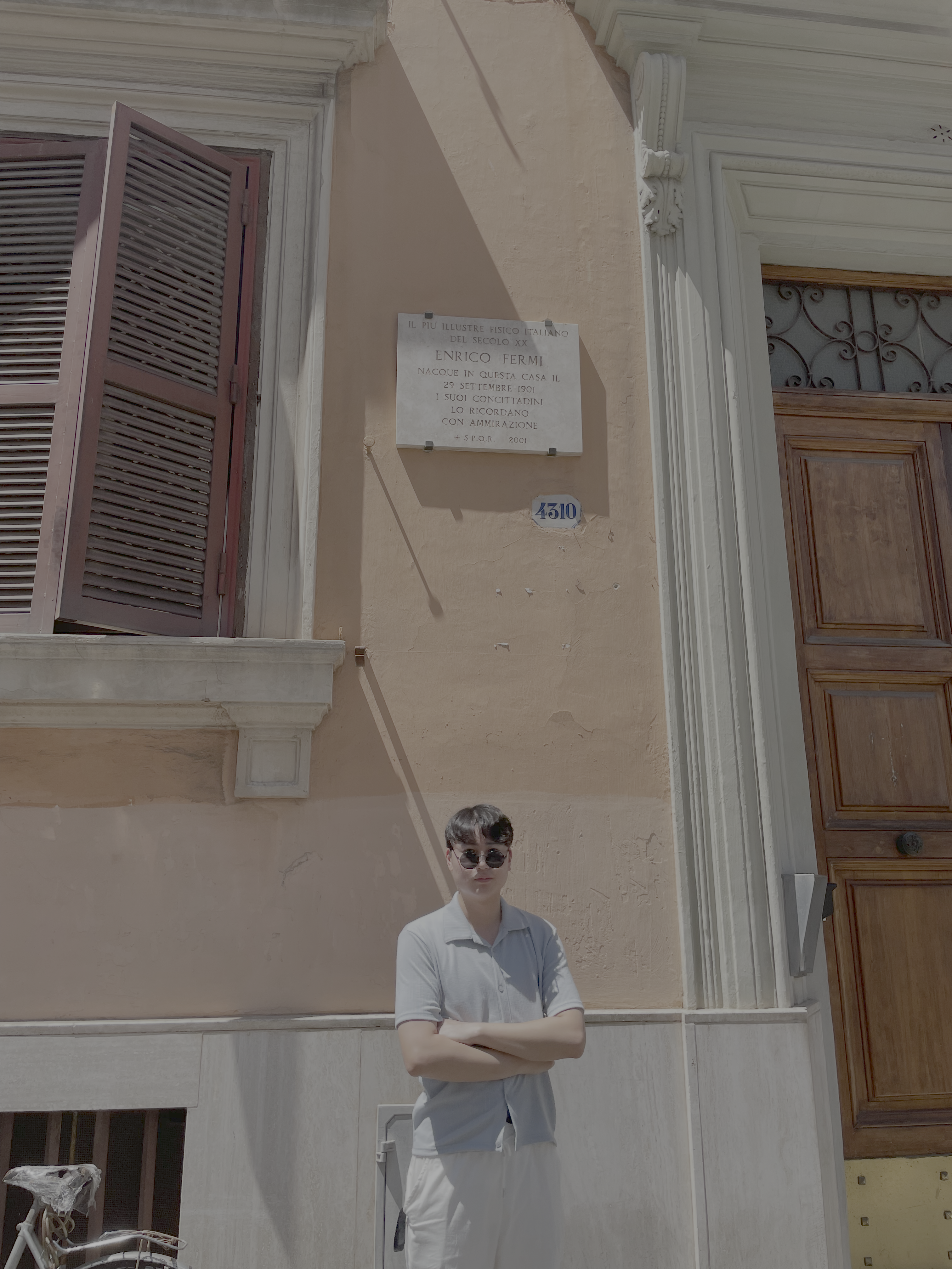 Jul, 2024. At Fermi's house, Rome.